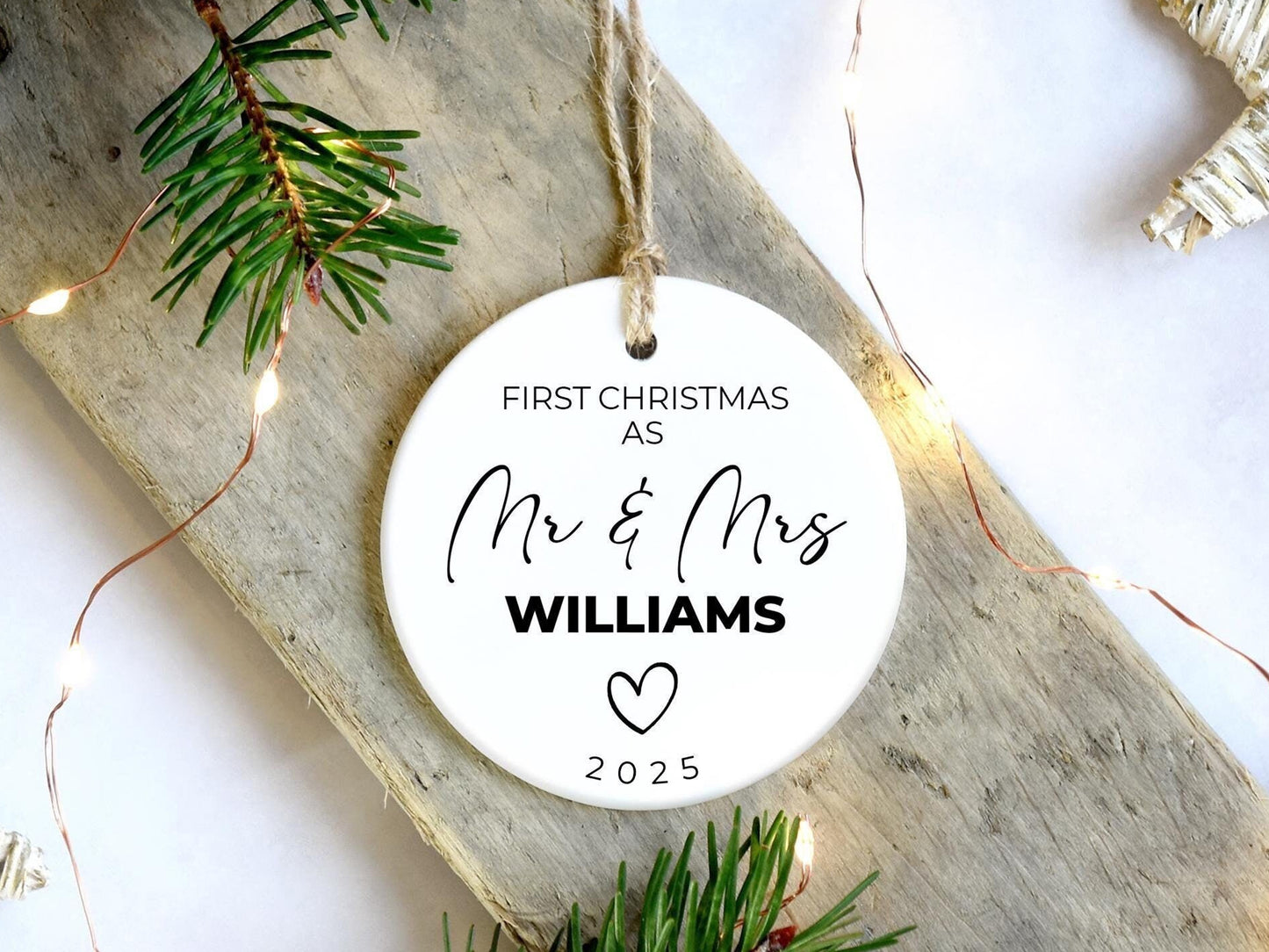 First Christmas Married Ornament