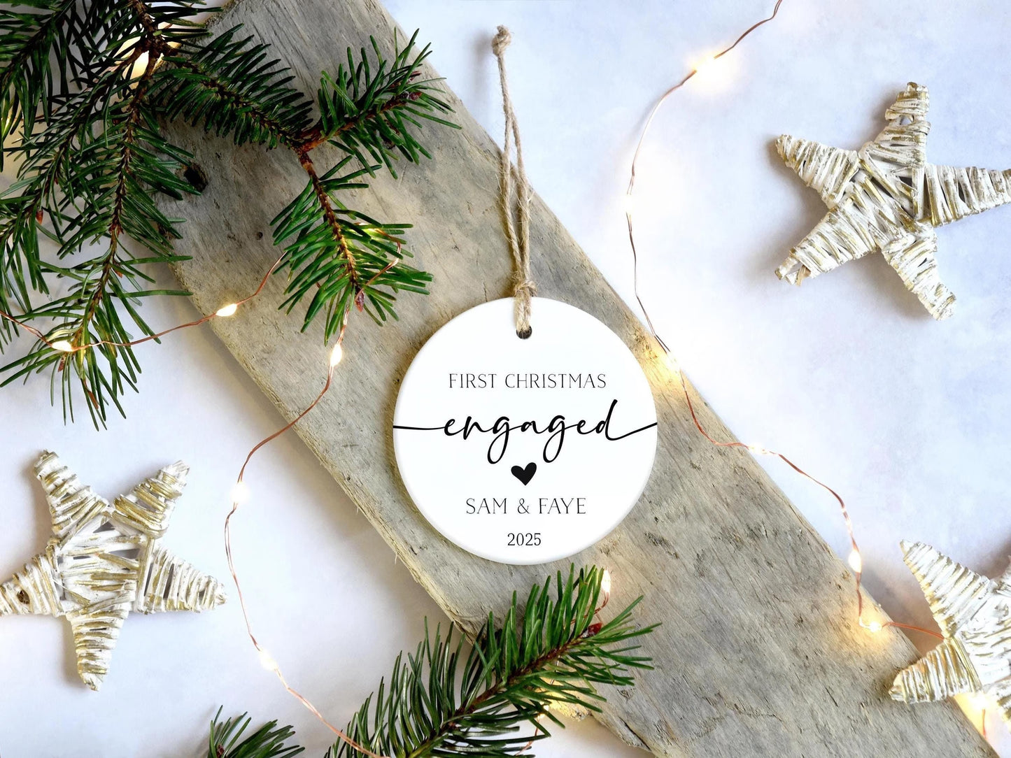 First Christmas Engaged Ornament