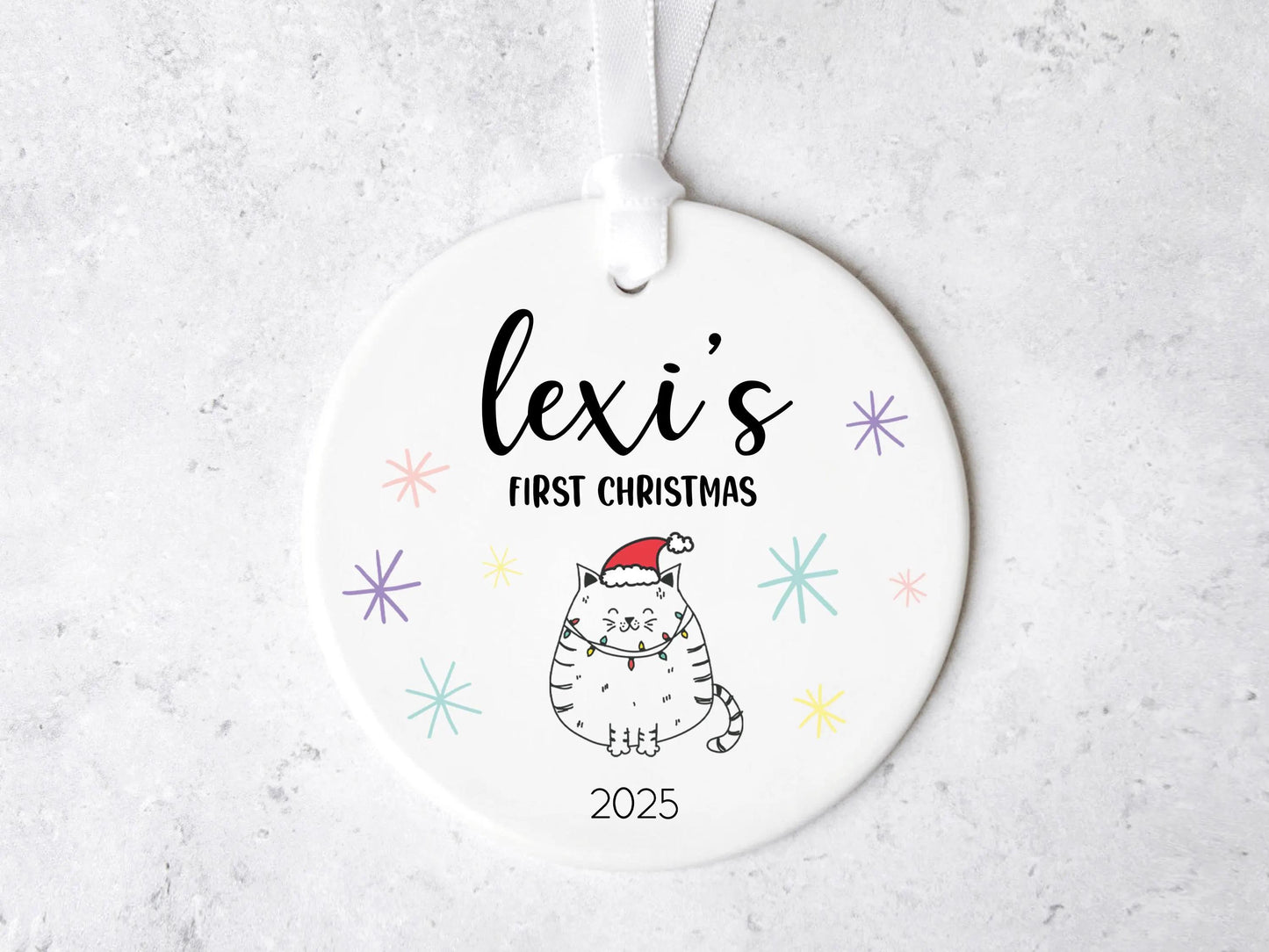 Baby's First Christmas Cat Ornament