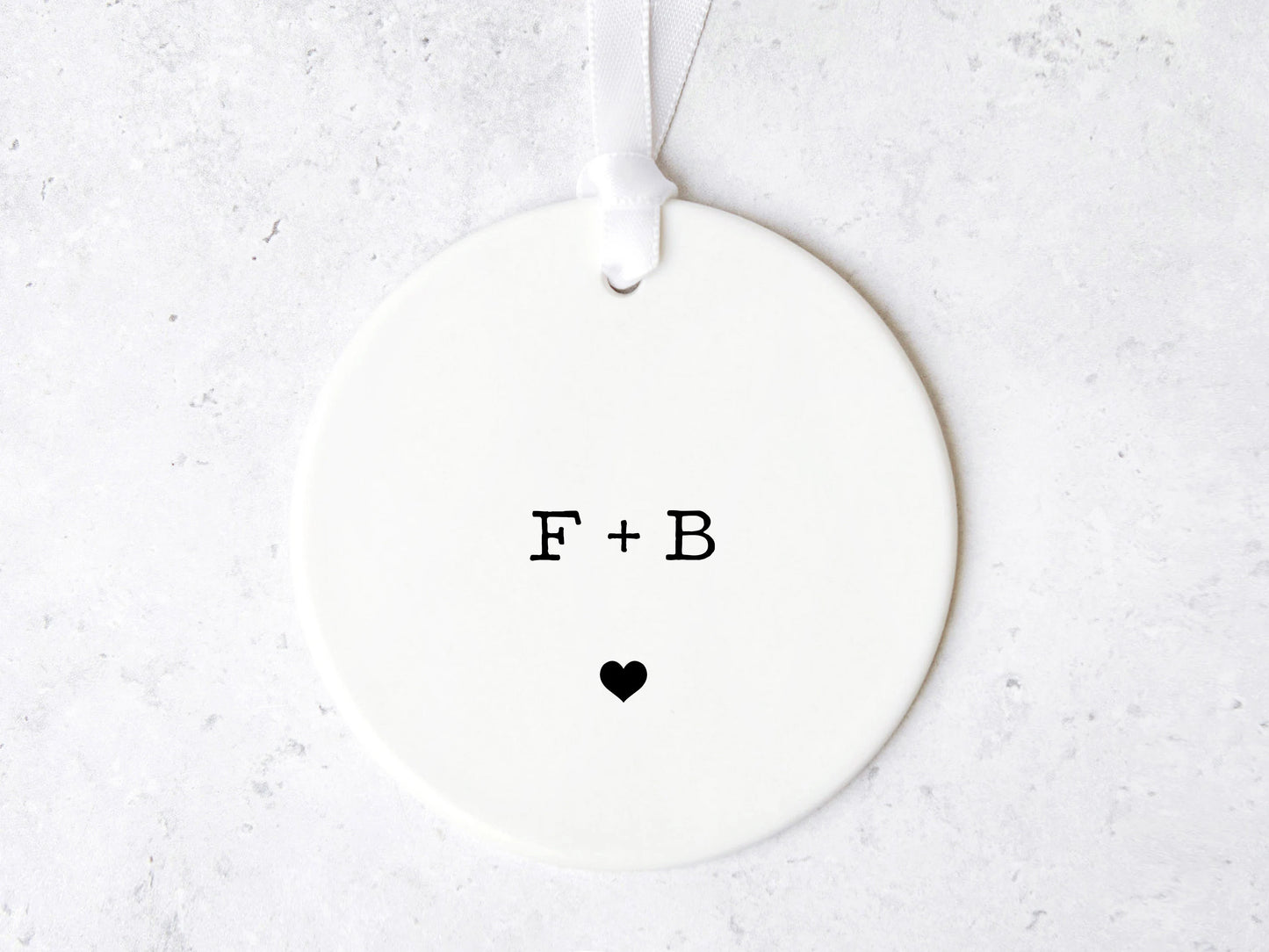 Couple Initials Ornament