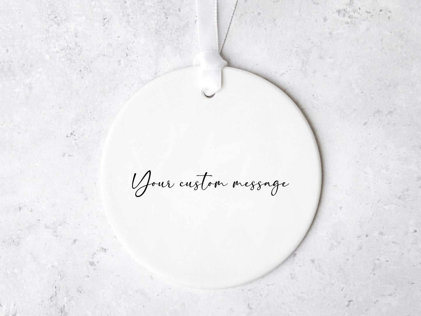 Custom Message Ornament