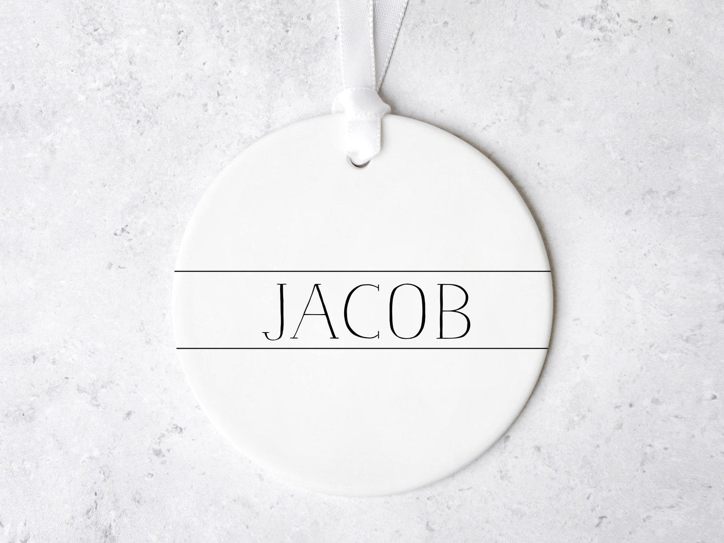 Name Lines Ornament