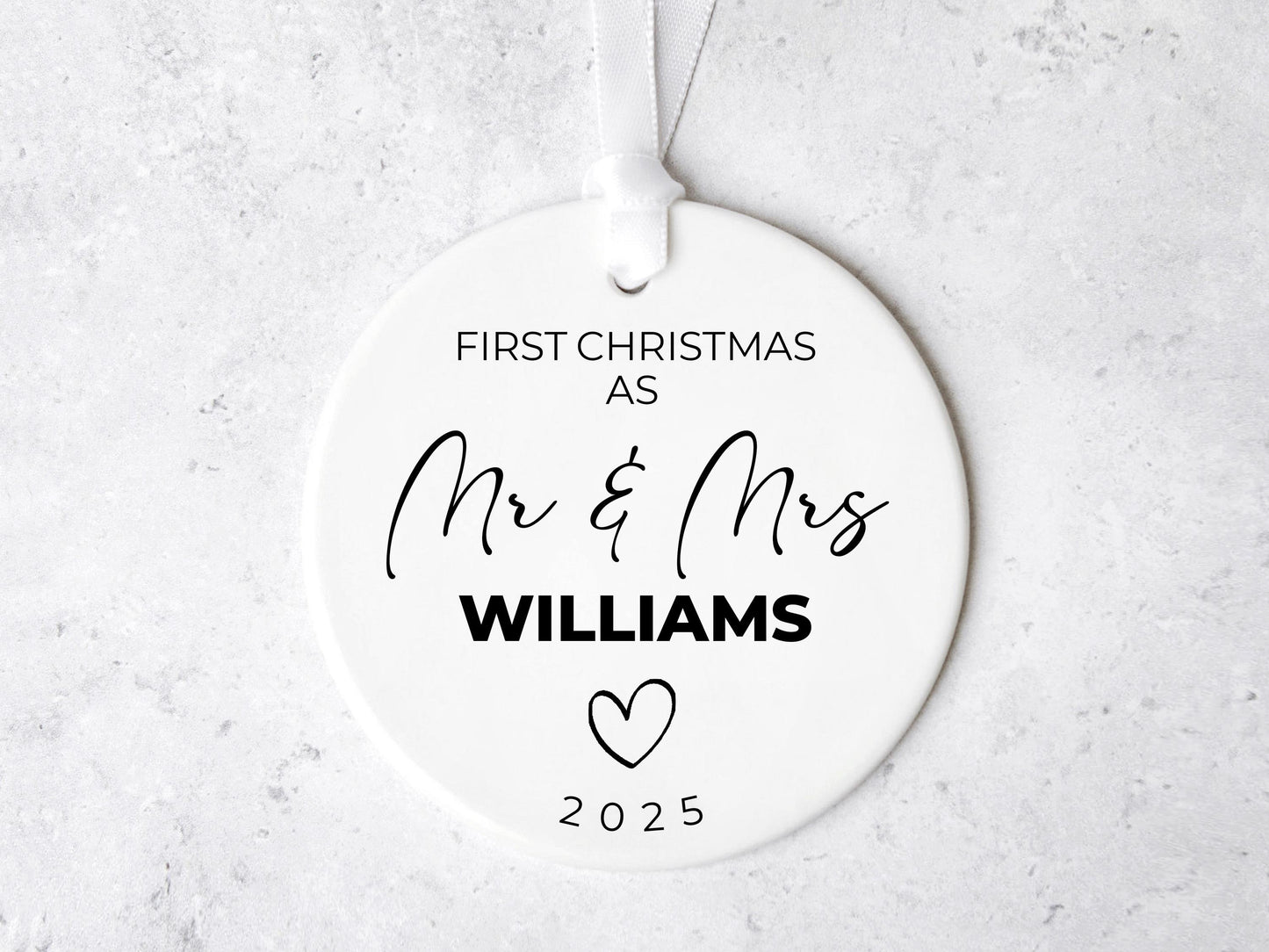 First Christmas Married Ornament