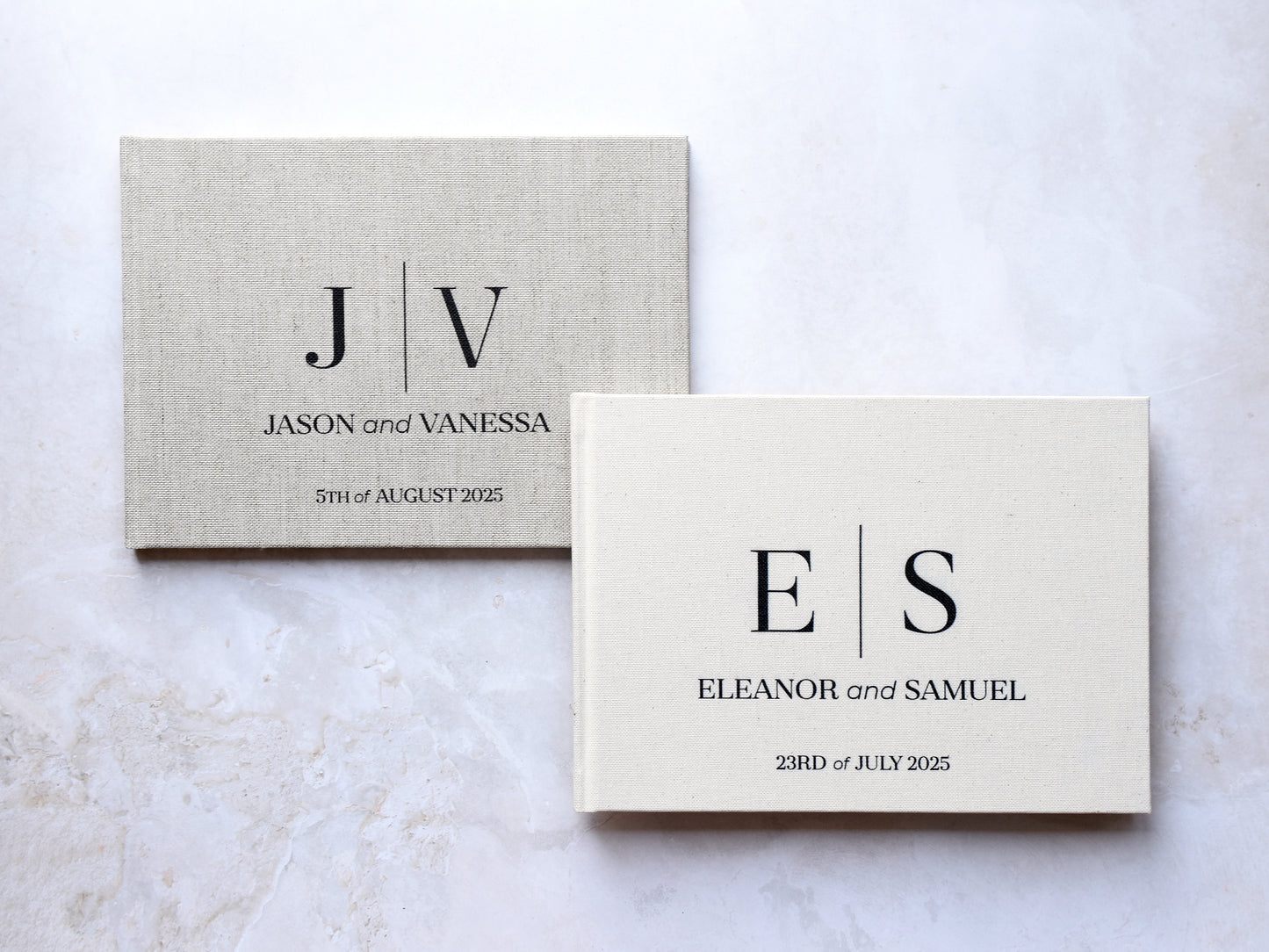 Initials Wedding Guestbook