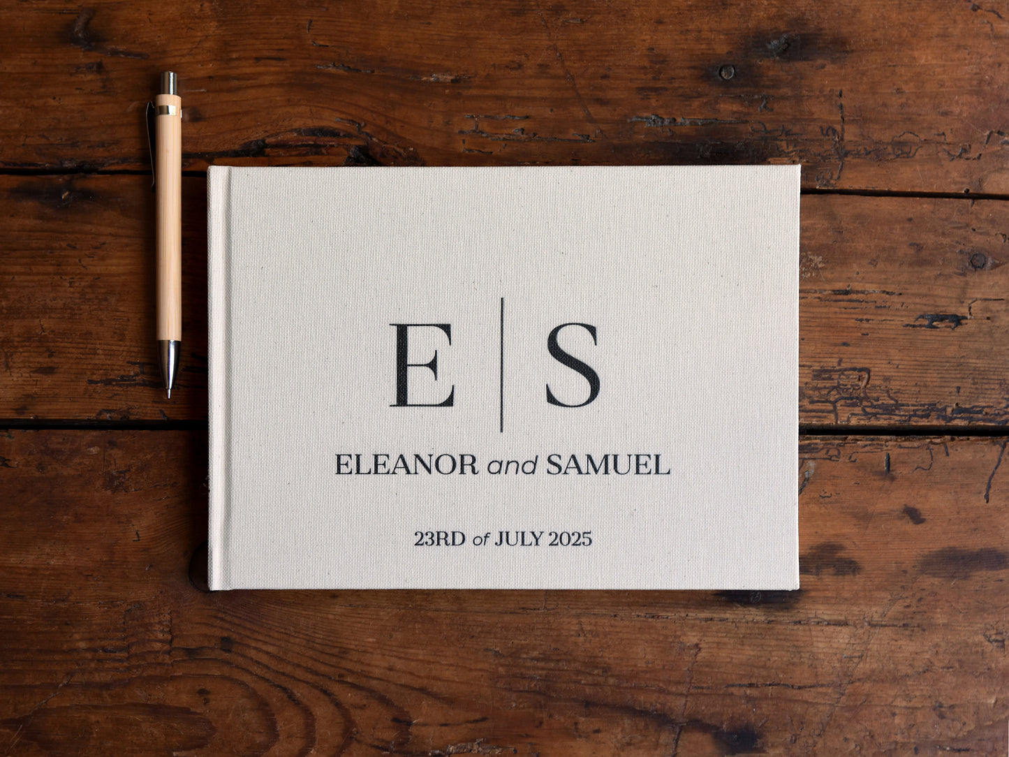 Initials Wedding Guestbook