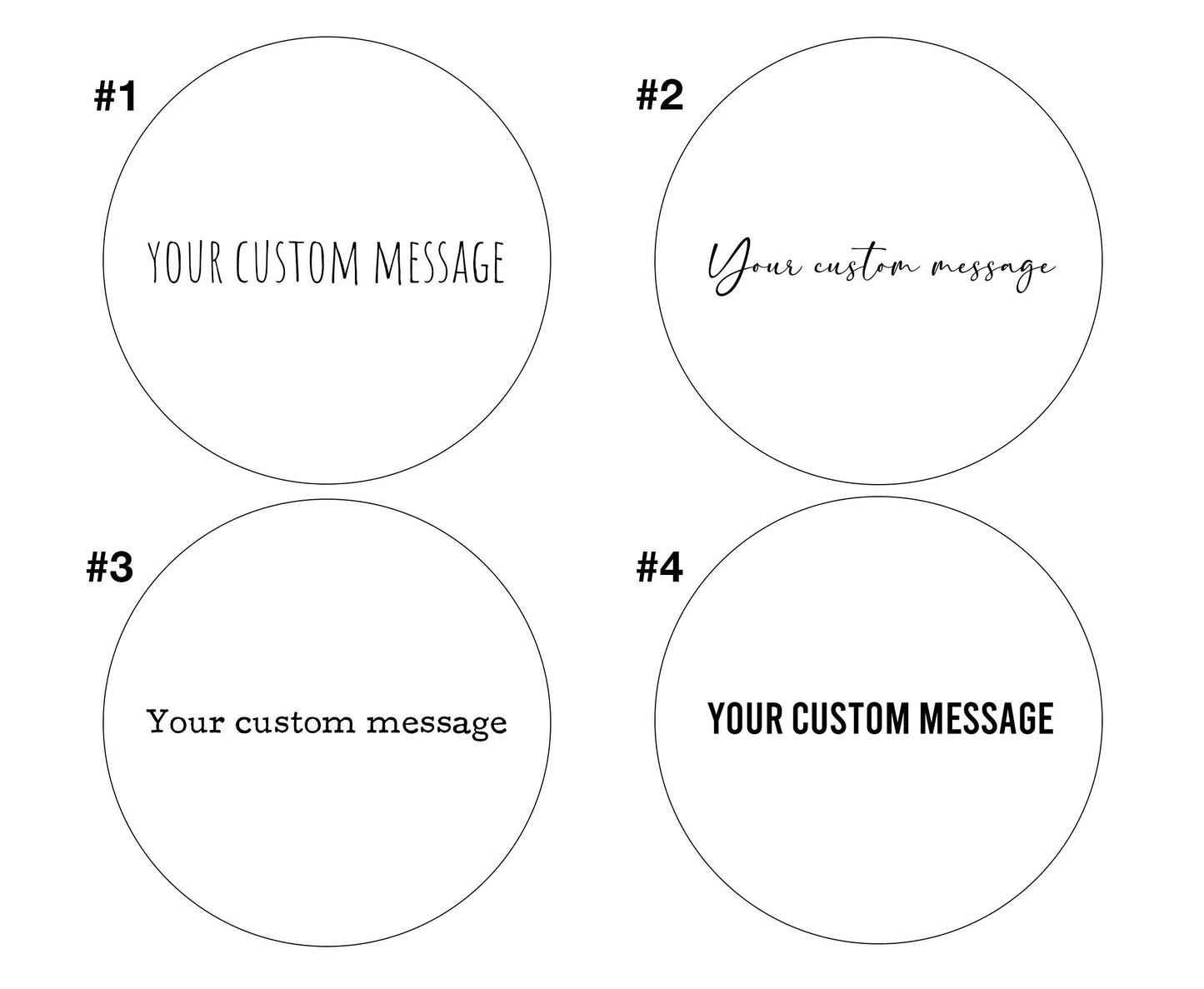 Custom Message Ornament
