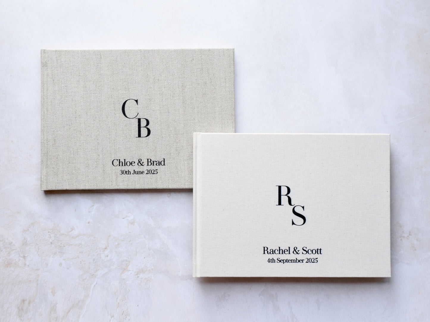 Minimalist Initials Guestbook