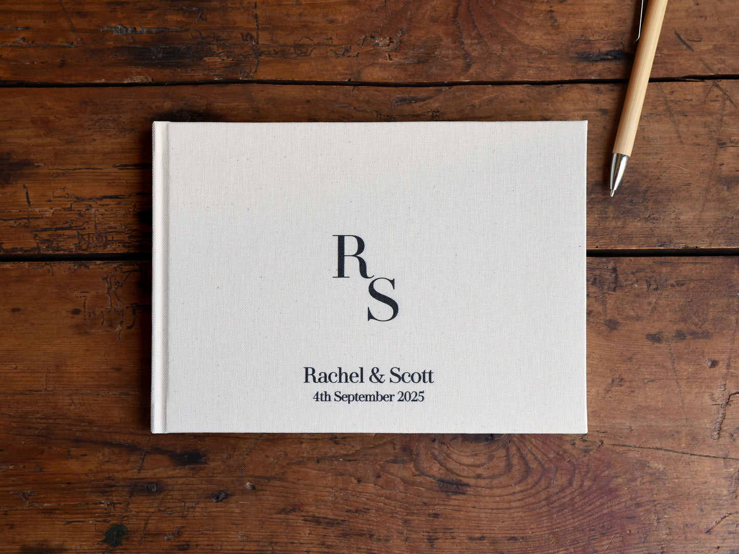Minimalist Initials Guestbook