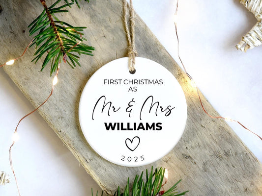First Christmas Married Ornament
