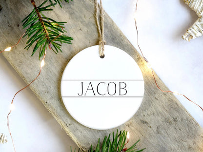 Name Lines Ornament