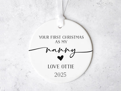 Grandparents First Christmas Ornament