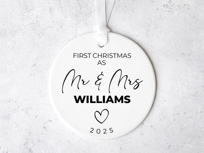 First Christmas Married Ornament
