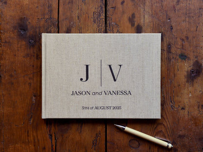Initials Wedding Guestbook