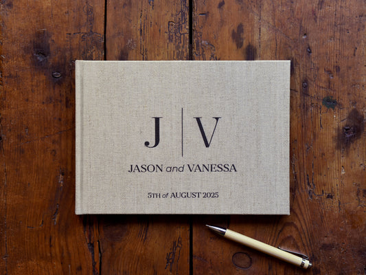 Initials Wedding Guestbook
