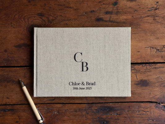 Minimalist Initials Guestbook