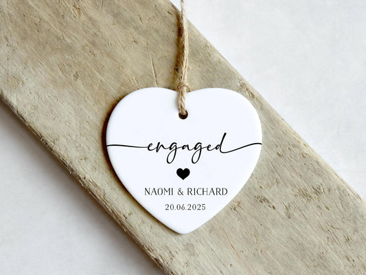 Engagement Heart Ornament