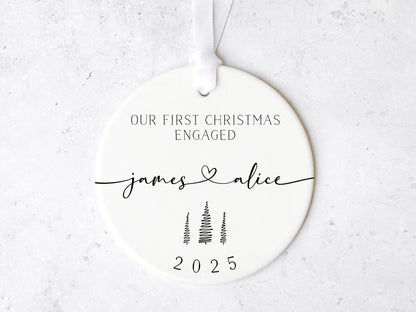 Our First Christmas Engaged Ornament