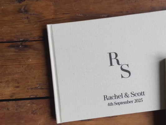 Minimalist Initials Guestbook