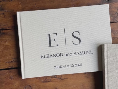 Initials Wedding Guestbook